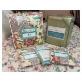 Waverly 4pc Comforter Set and 3 Window Valances,