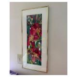 Golden Frame with Floral Art Work by Jan J. Ford