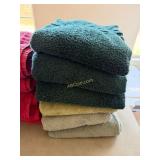 6- Green Bath Towels, 5- Red Bath Towels, 2-