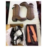 Pair of ARIAT Womenï¿½s Lamar Chocolate Lizard