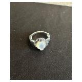 Light Blue Jade and Sterling Earrings Plus AMOP