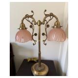 Art Novveun Brass Double- Arm Table Lamp