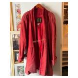 Donï¿½t Stop Genuine Red Leather Shell Jacket with
