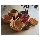 1 Woven Carrying Basket with 2 Handles, 1 Rattan