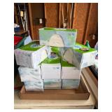 5 Opened Puffs Plus Lotion Tissue Boxes Along