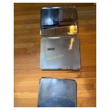 3- Stainless Steel Flat Cookie Sheets, 2 Broiler