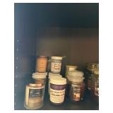 Top Shelf of Yankee Candles (13), 7- Cans of