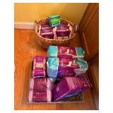 Metal Handle Woven Wicker Basket, a Fabric Woven