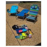 4 Swimming Shoes, 1 Childs Bard, 3 Swimming Caps,