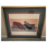 An abstract print by Steve Strickland, Circa