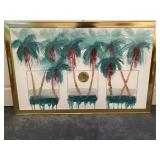 Tropical Palms print, Featuring Abstract Palms,