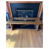 Oak Coffee Table with Glass Inlay, Measures: 54ï¿½W