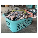 Rubbermaid Light Blue Laundry Basket Full of Felt