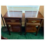 Pair of Vintage Cherry Wood Night Stands,