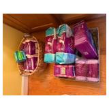 Metal Handle Woven Wicker Basket, a Fabric Woven