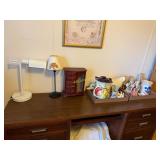 2- Lamps, Jewelry Box, Two Boxes of China