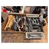 2- Boxes of Cutlery with Salt and Pepper Grinders