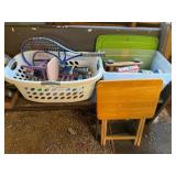 2- Boxes Kids Toys, 2 Step, TV Tray, RC Cola Wood