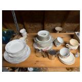 Some China Floral Tea Set- 23pcs, 14pc- Fine