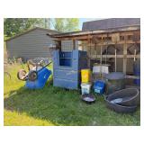 2 Wheel PVC Wheel Barrel- * Needs Repair,