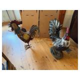 Tin Art of Rooster- 1 Rooster of Resin, Measures: