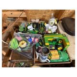 3 Flats of John Deere Collectibles, Vest, Piggy