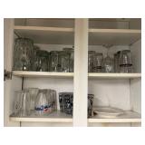 2- Upper Cabinets of Glass- John Deere and Pepsi