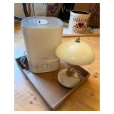 Lamp and Humidifier, Cake Cover, Devil Egg Plate,