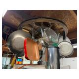 Hanging Wagon Wheel Pot and Pans- Commercial and