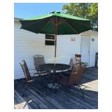 6pc patio Set 1 Table, Measures: 42x 28, 4-