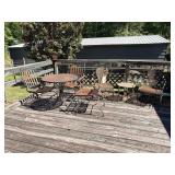 7pc Patio Set- 1 Table, Measures: 31x 28, 5-