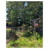 Flower Trellis and Bird Feeders, 98x 59