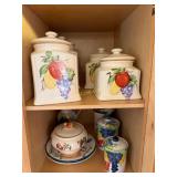 4pc Fruit Decor Cannister Set 3pc Cannister Set