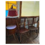 Pennsylvania Bucket Lamp with 2 Adirondack Chairs