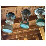 3- Coleman Gas Lanterns- Great Shape