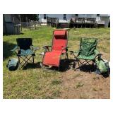 Sunbrella Chase Lounge with 2 Bag Chairs