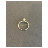 14K Yellow Gold Diamond Solitaire Ring, 1.9g,
