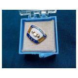 Small General System Pin, 10K Gold 3/4 x 1/2"