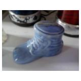 Tootsie Bank, Ceramic Baby Shoe 5x2x3"