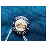 Palmer Method Pin Back Button 3/4"