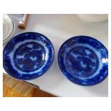 Manilla Wedgewood Ironstone Dishes Flow Blue, 6"
