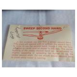 Sweep Second Hand in Orig Pkg
