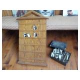 Church Attendance Board with Letters and Numbers