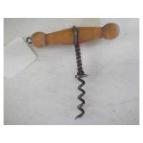 Vintage Wood Handle Corkscrew