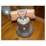 Metal Liberty bell bank