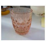 Pink Depression Glass 2 1/2x3"