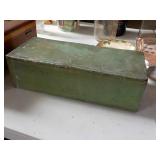 Painted Tin Box 12x5x3 1/2"