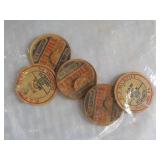 New Albany and Dushore Milk Bottle Caps