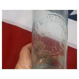 Rockefeller Sunbury PA Blue Glass Bottle