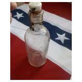 Clear Glass Citrate of  Magnesium Bottle